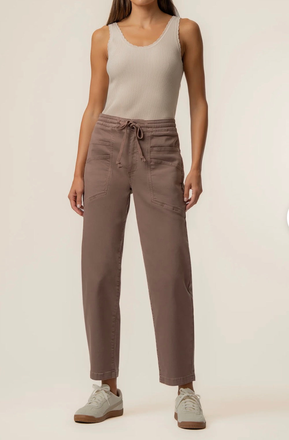 KUT Ashley High Rise Relaxed Jean - Mocha