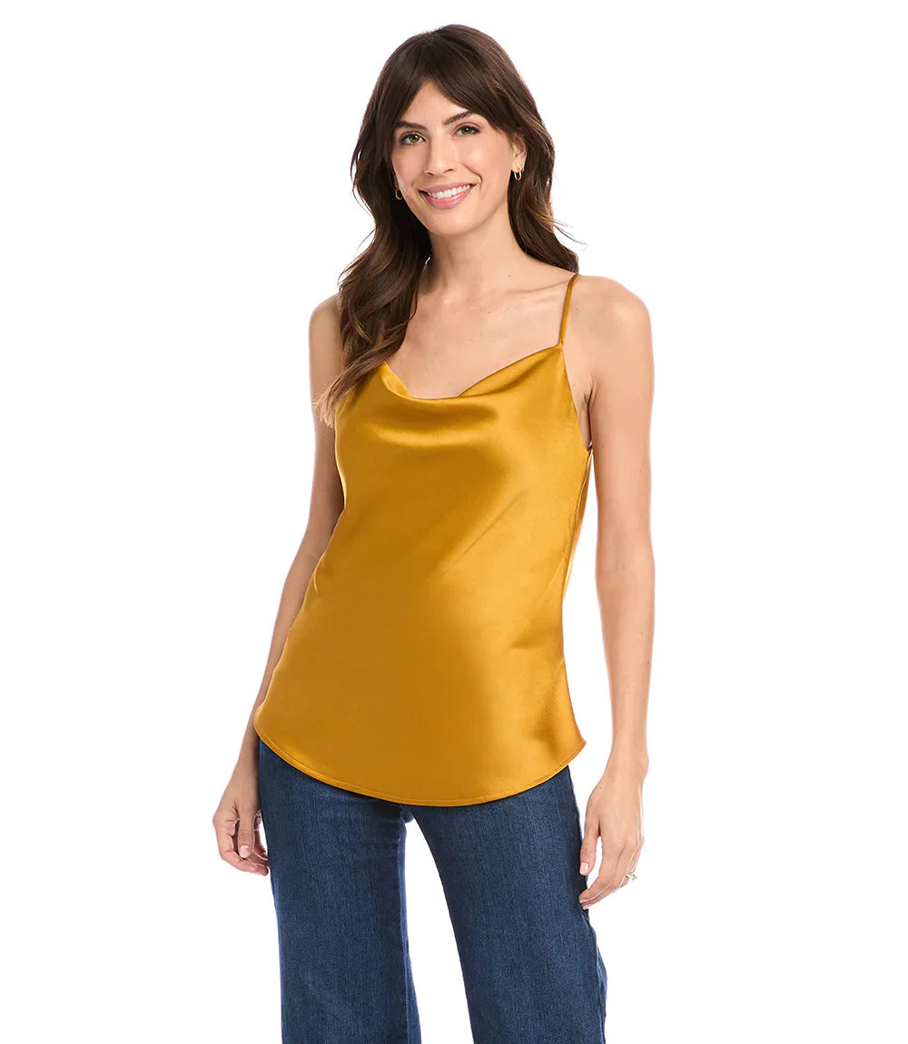Karen Kane Gold Drape Cami