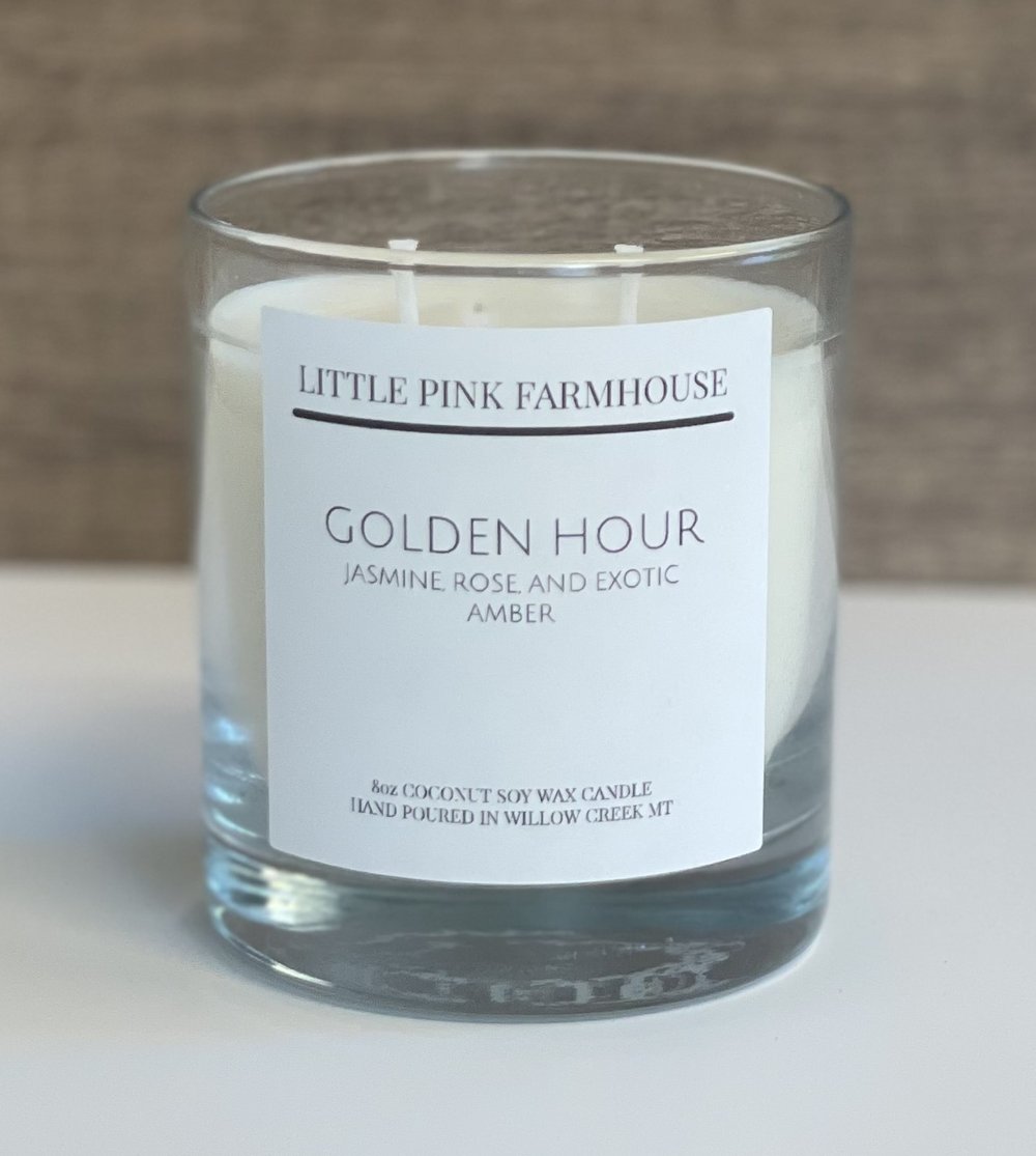 Little Pink Farmhouse Candle