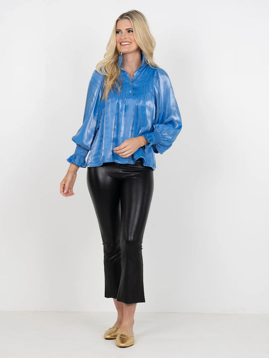 Emily McCarthy Charlotte Top - Sapphire Blue