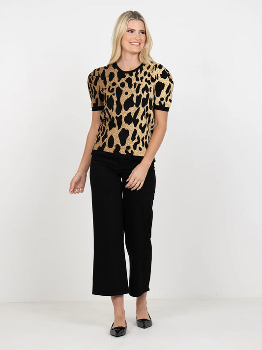 Emily McCarthy Crewneck Knit - Lady Leopard