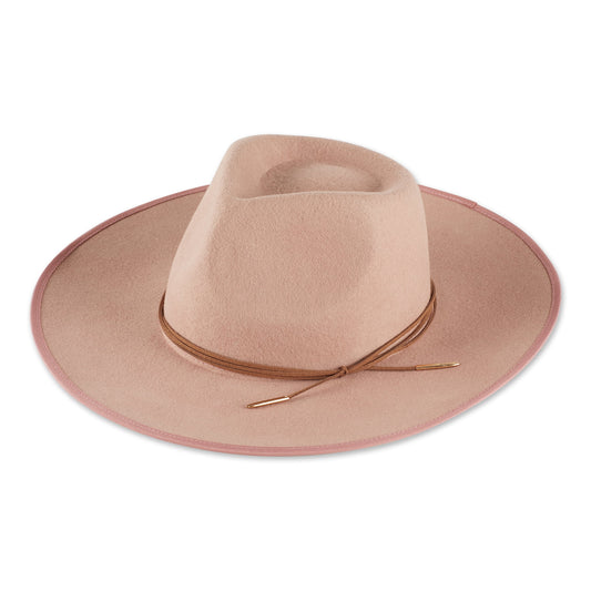 Hadley Wren Faye Wool Hat - Ballerina Pink/Nude