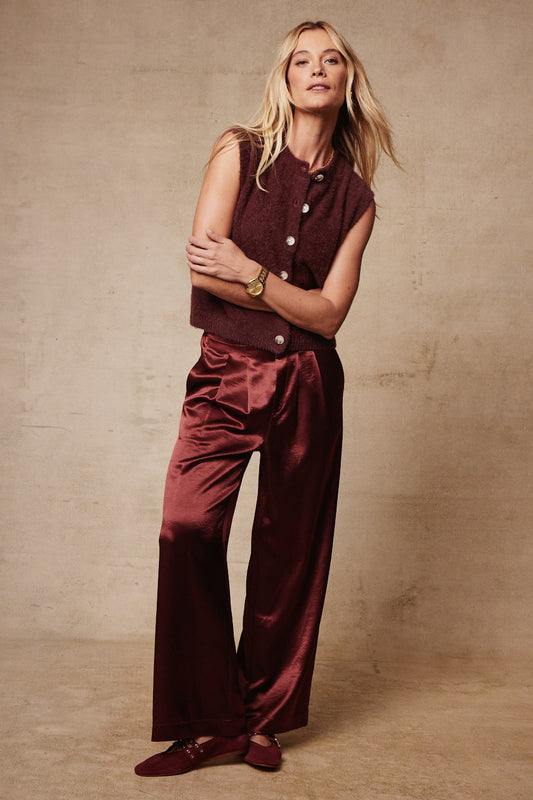 Melissa Nepton Hera Pant - Burgundy