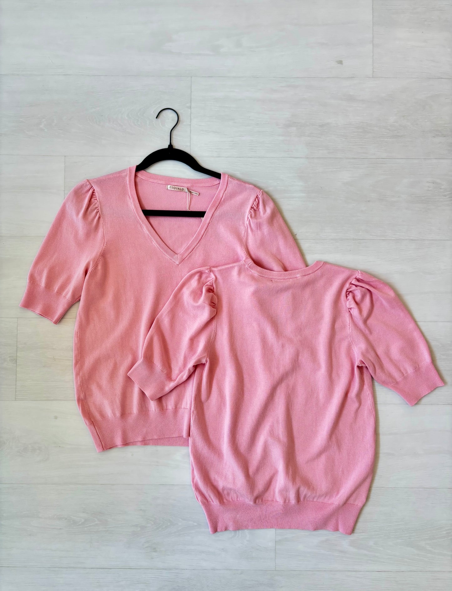 Esqualo Short Sleeve V-Neck Sweater
