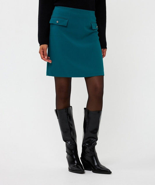 Esqualo Short Skirt - Teal