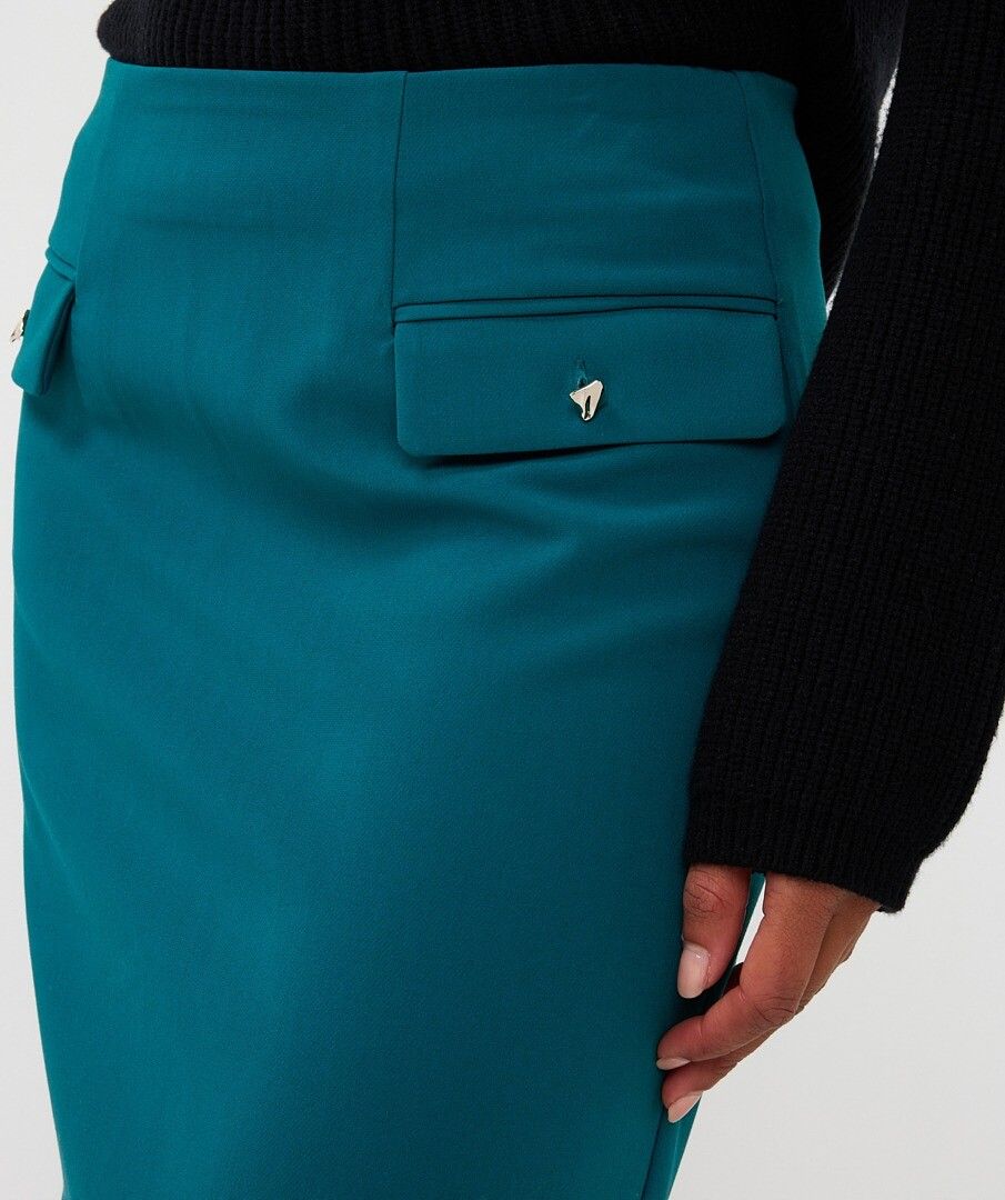 Esqualo Short Skirt - Teal