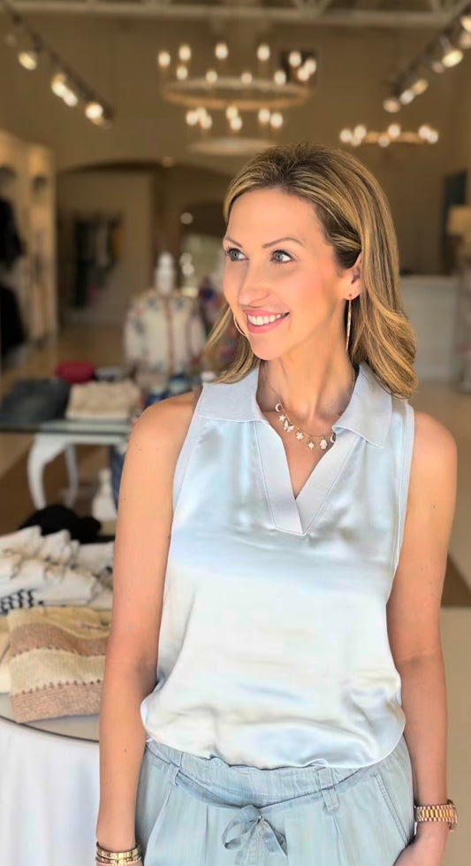 Melissa Nepton Fye Top - Ice Blue