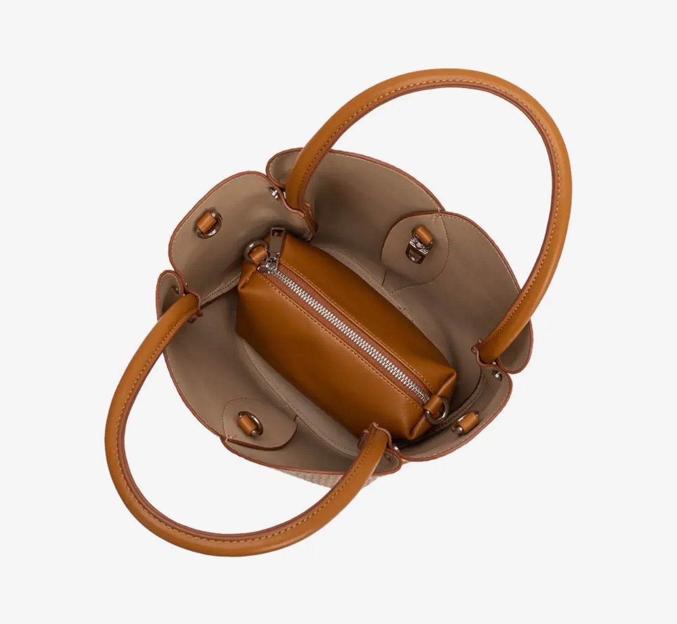 Melie Bianco Mini Tulip Top Handle Bag