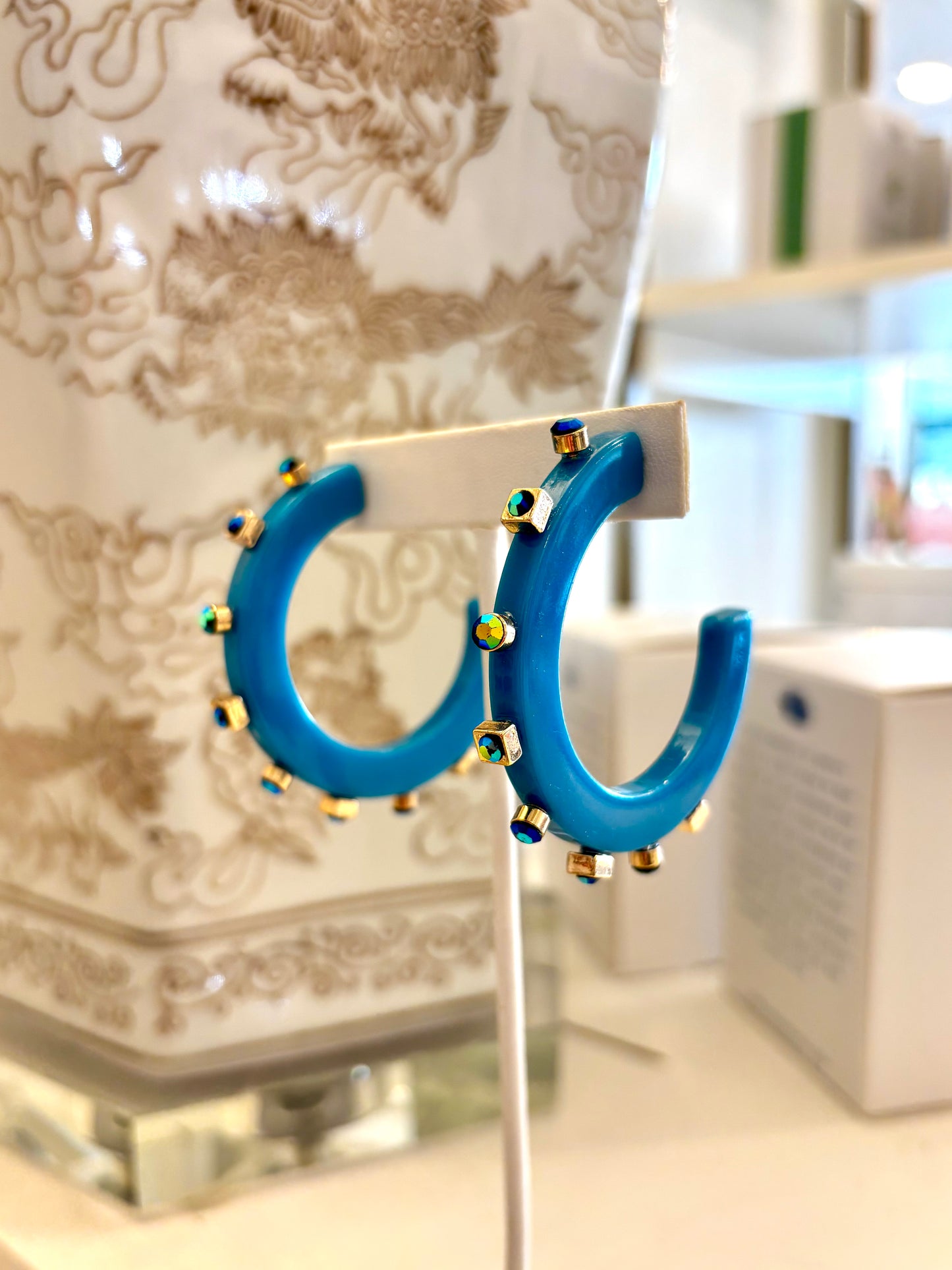 Smith & Co Rhinestone Hoops