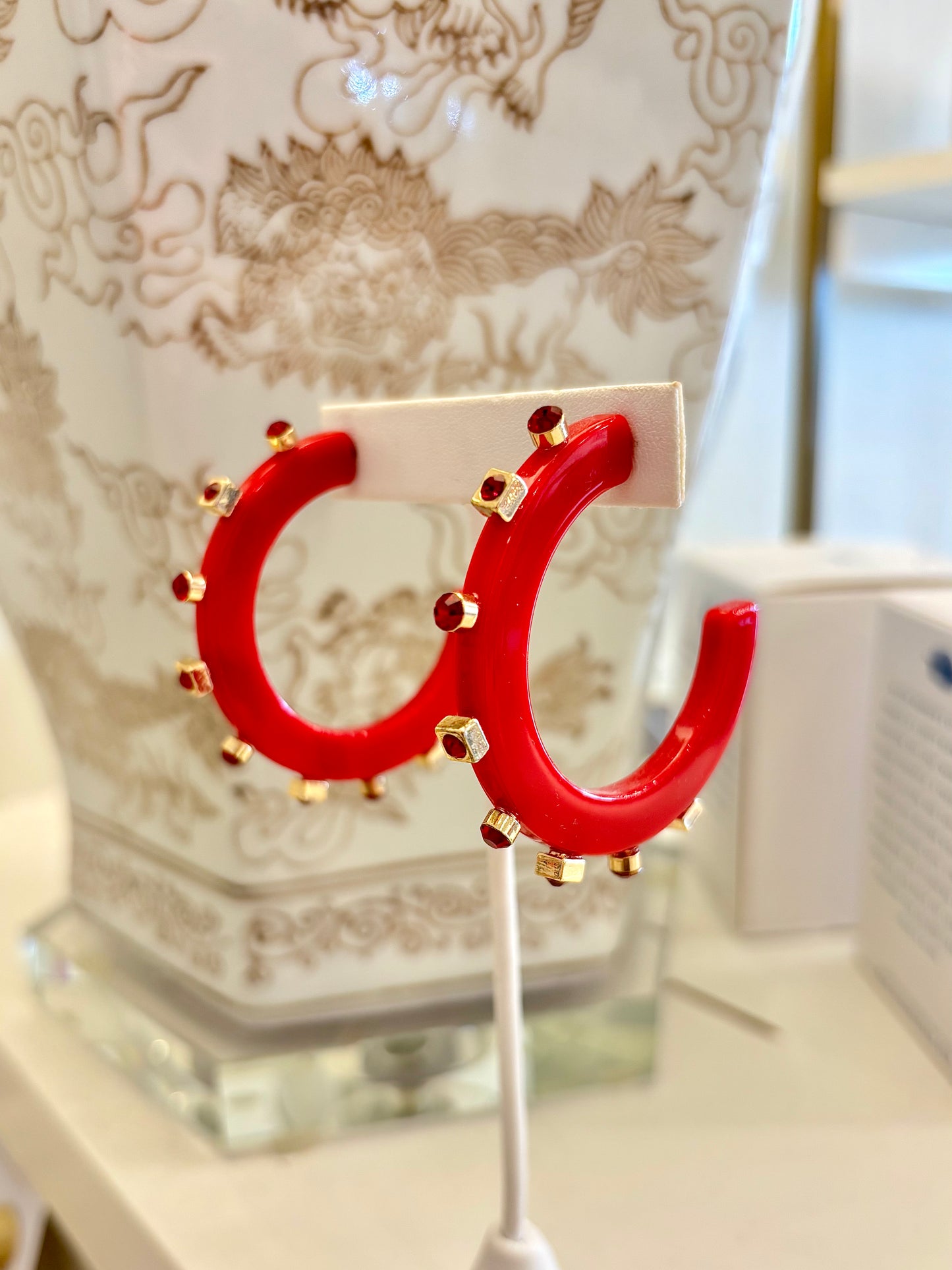 Smith & Co Rhinestone Hoops