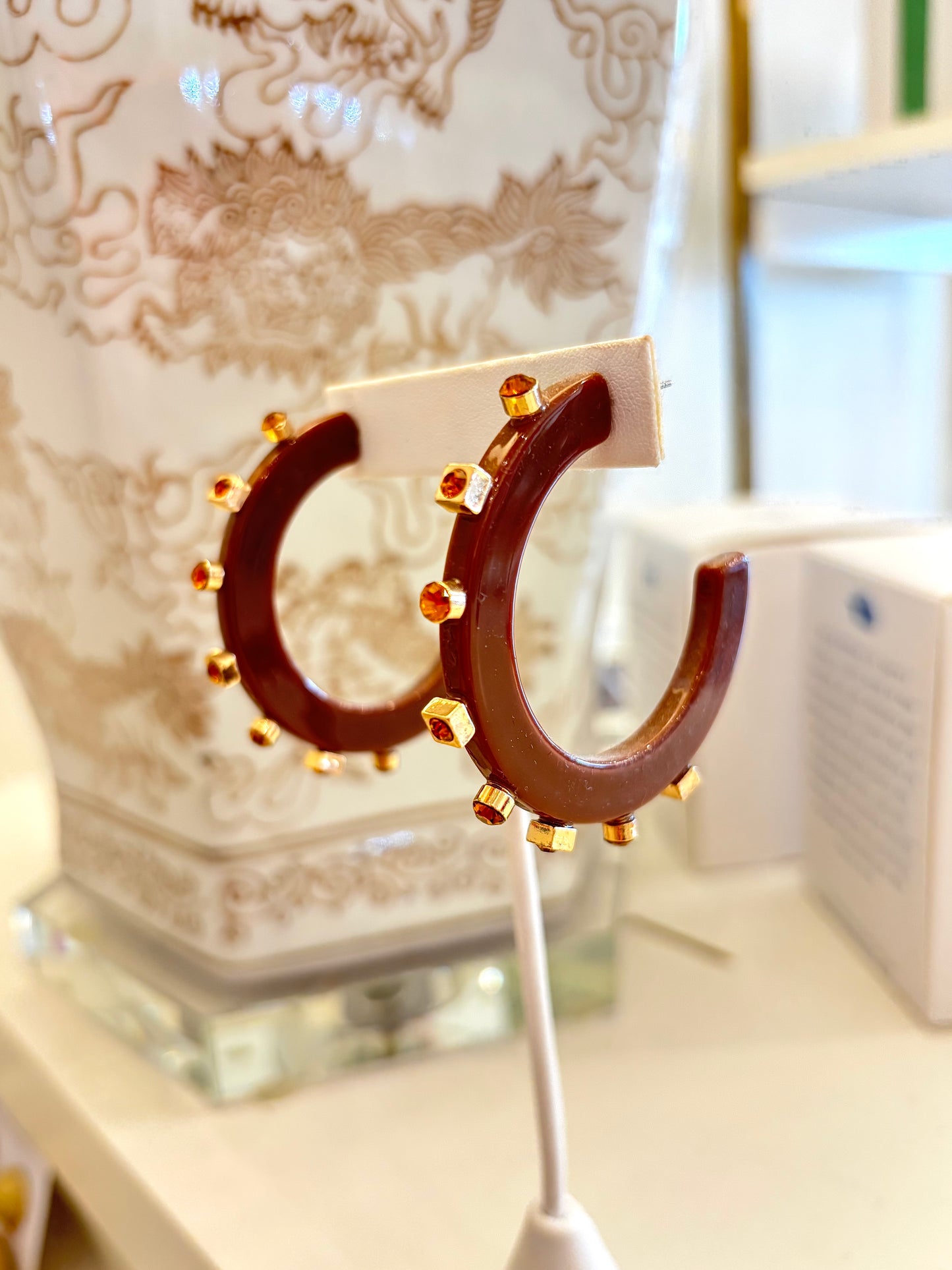 Smith & Co Rhinestone Hoops