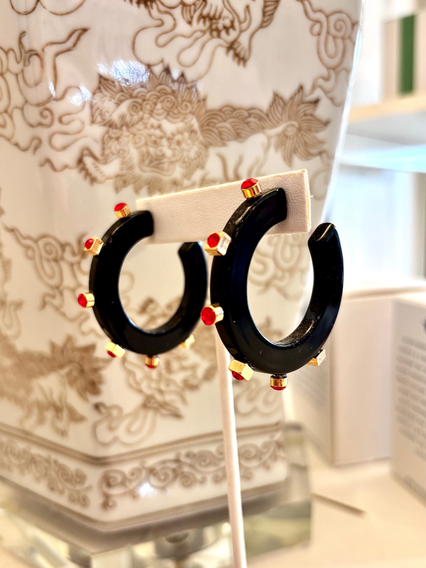 Smith & Co Rhinestone Hoops