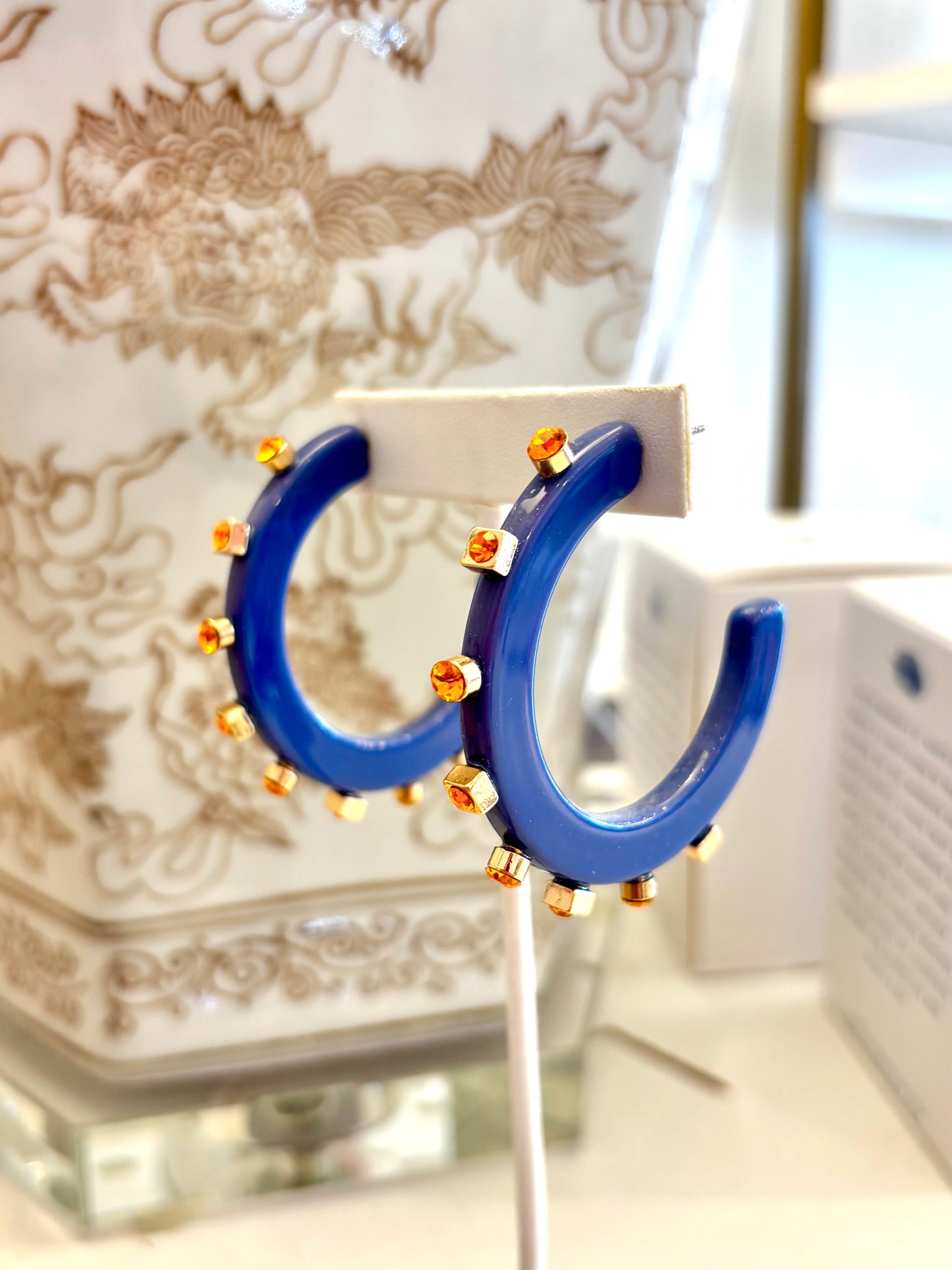 Smith & Co Rhinestone Hoops