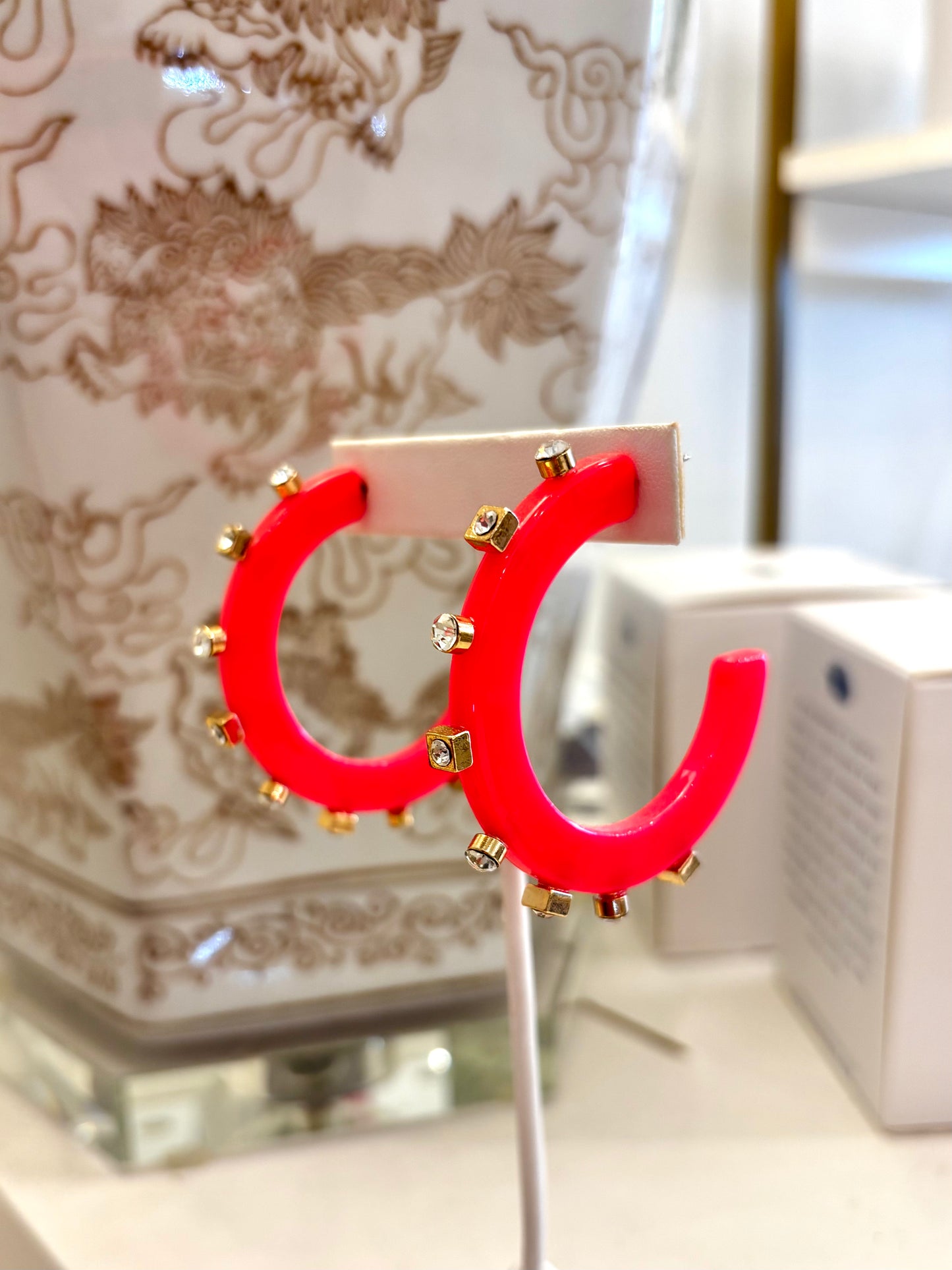 Smith & Co Rhinestone Hoops