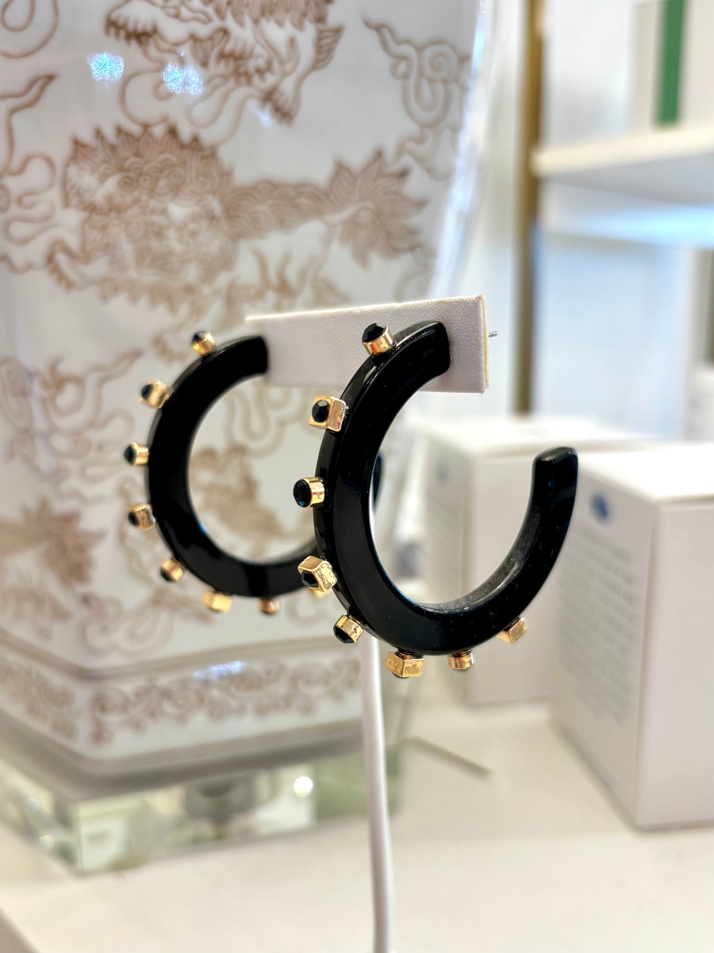 Smith & Co Rhinestone Hoops