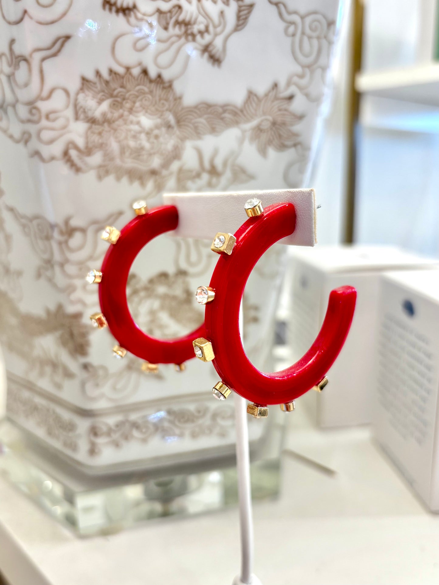 Smith & Co Rhinestone Hoops