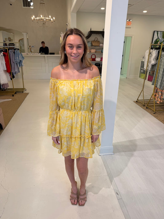 EAB Favorites Swiss Dot Yellow Dress