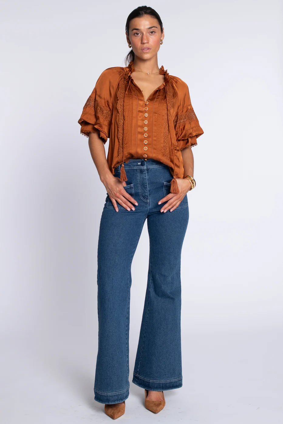 Elizabeth James Kit Top - Chocolate