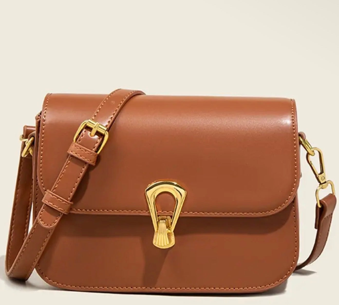 EAB Favorites Dandy Square Shoulder Bag- Brown