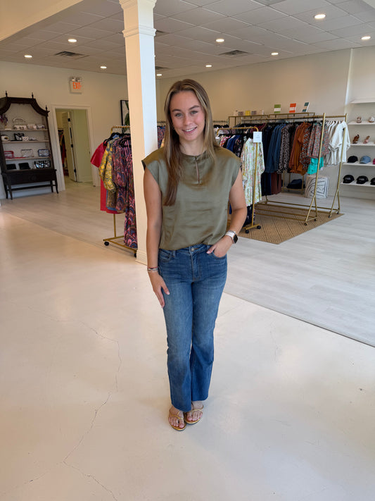 Melissa Nepton Hera Top - Medium Khaki