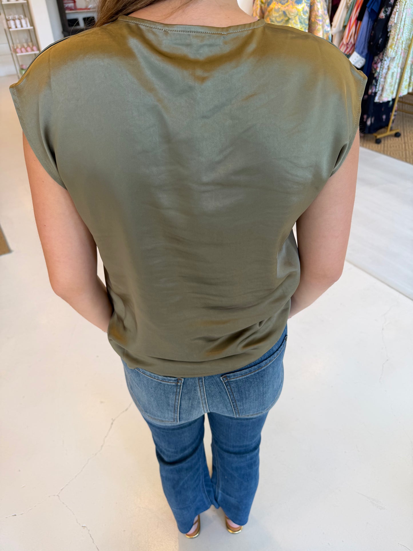 Melissa Nepton Hera Top - Medium Khaki