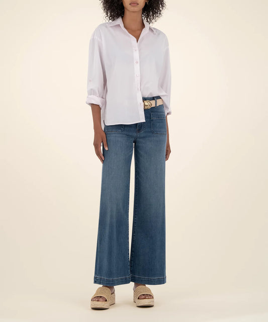 KUT Meg High Rise Wide Leg Jean - Loyalty