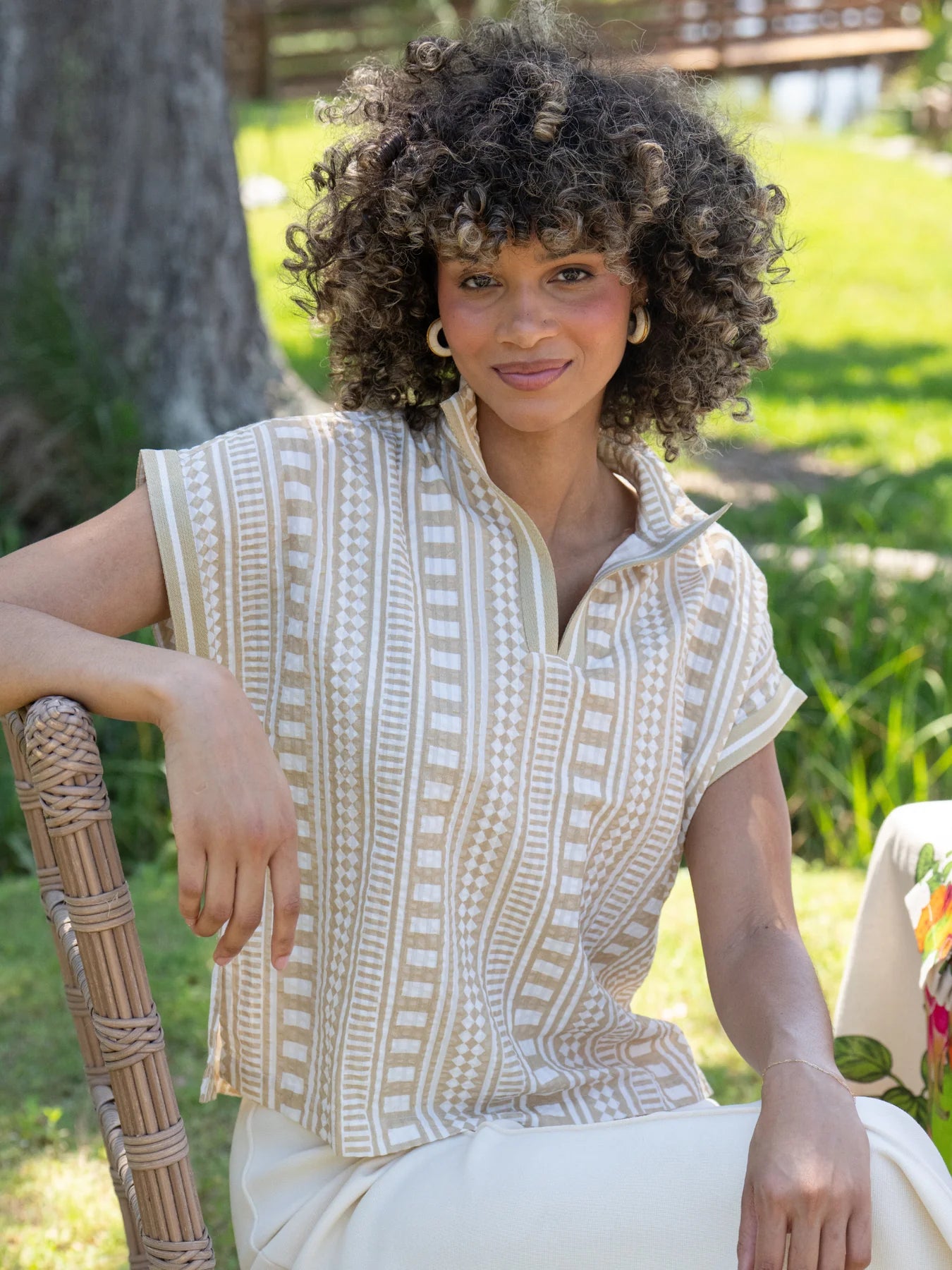 Emily McCarthy Riviera Top - Piazza Stripe