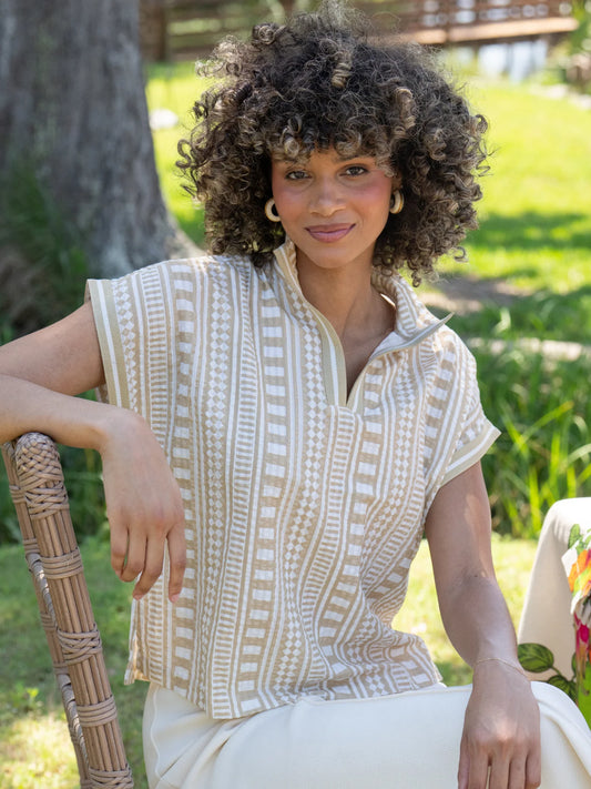 Emily McCarthy Riviera Top - Piazza Stripe