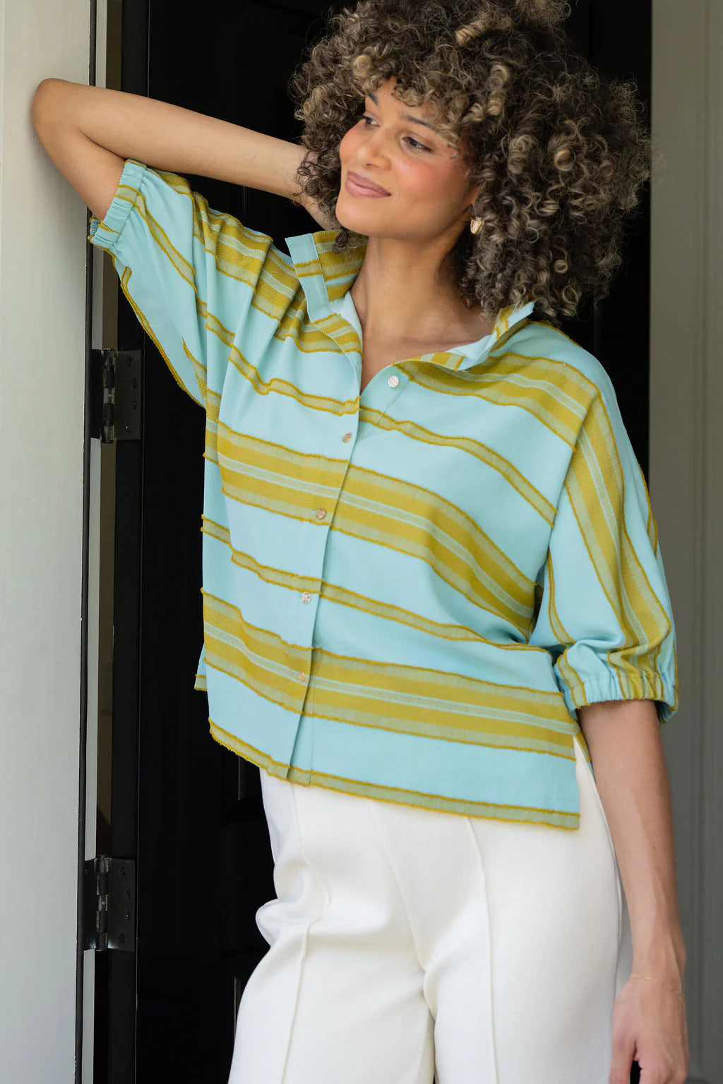 Emily McCarthy Bonny Top - Fringe Stripe