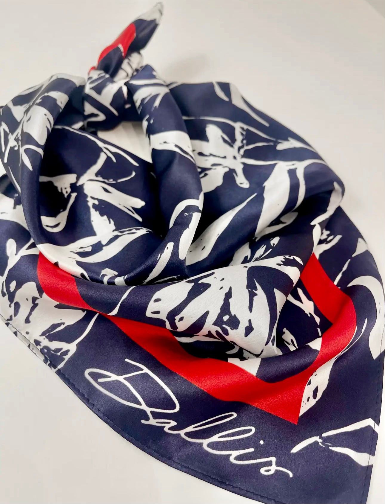 Dallis Navy and Red Gameday Scarf