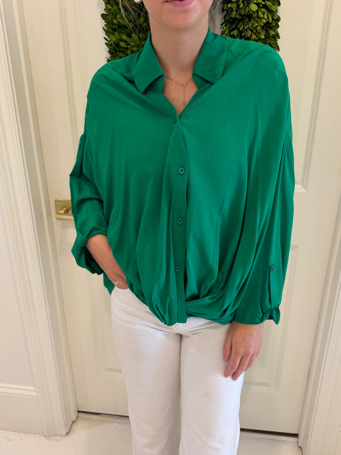 Sugarlips Green Envy Blouse