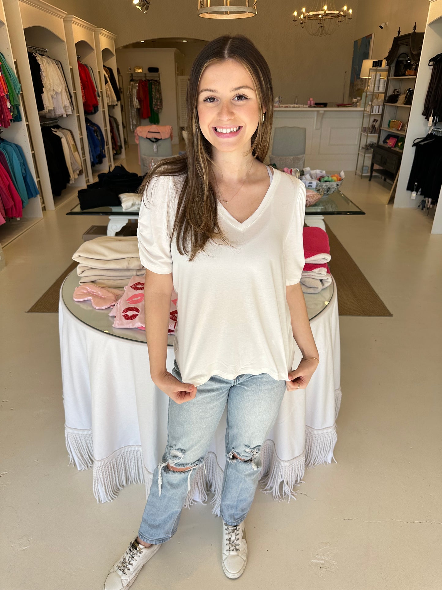 Esqualo Puff Sleeve T-Shirt