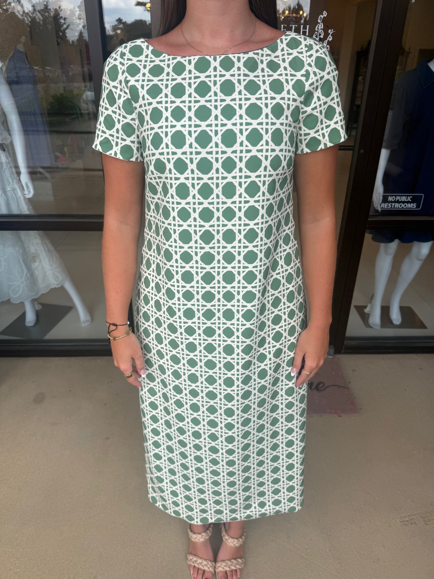Mestiza Adria Convertible Midi Dress - Ornamented Lattice