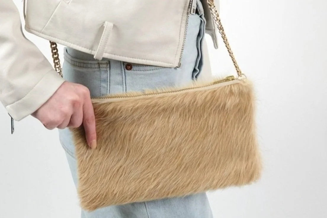 EAB Favorites Faux Fur Crossbody Purse