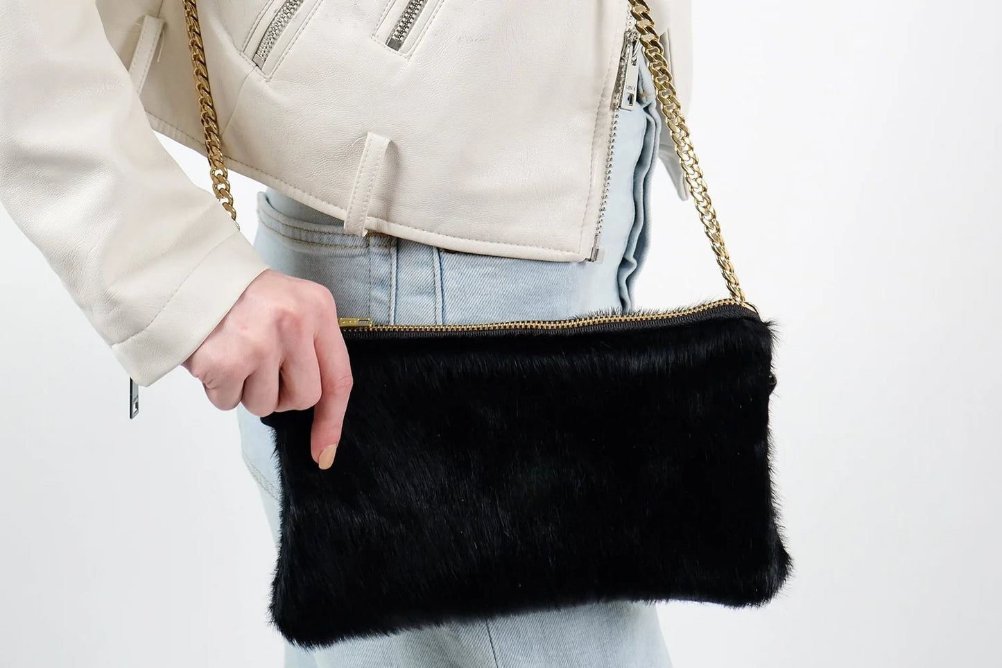 EAB Favorites Faux Fur Crossbody Purse