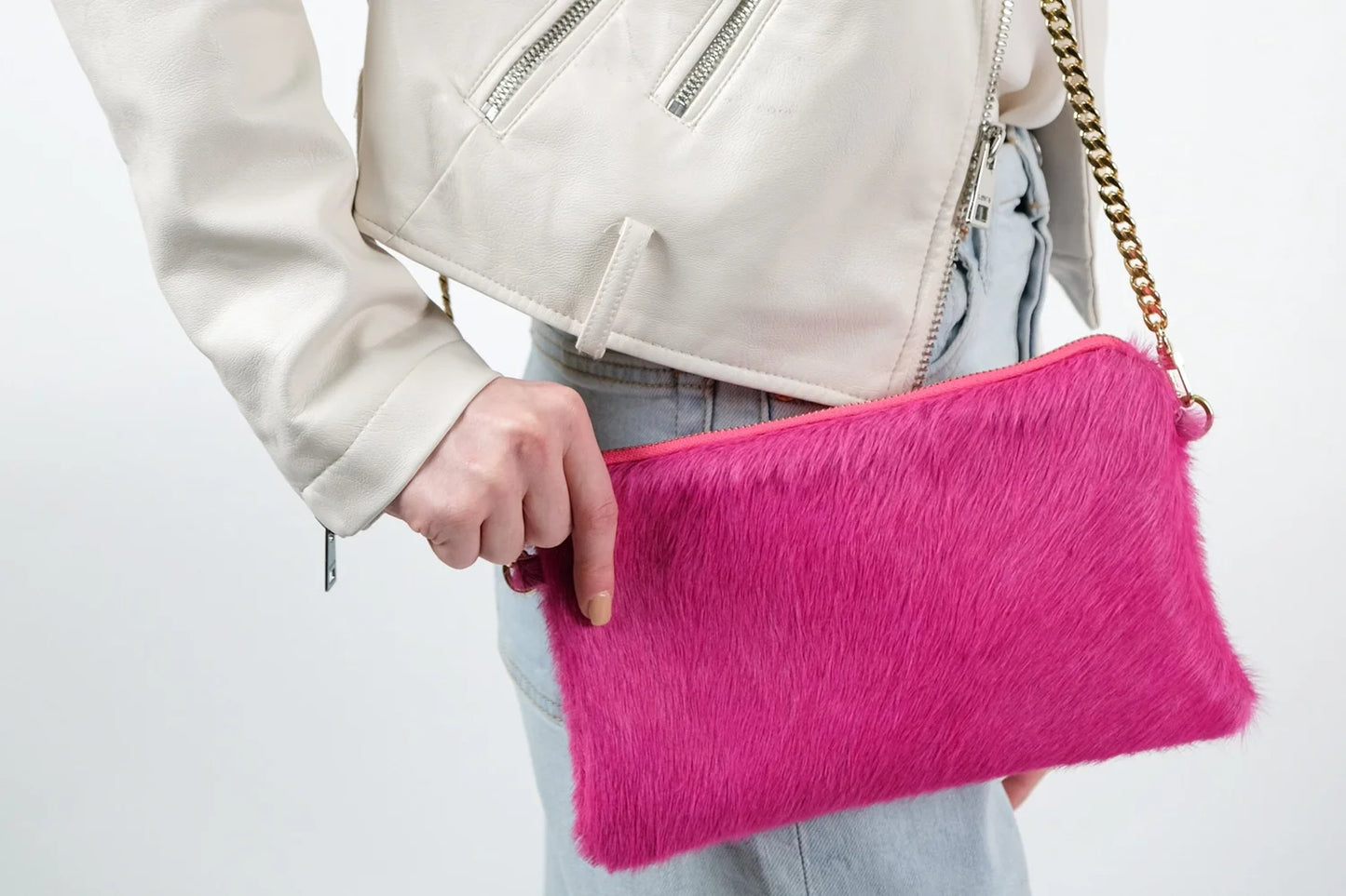 EAB Favorites Faux Fur Crossbody Purse