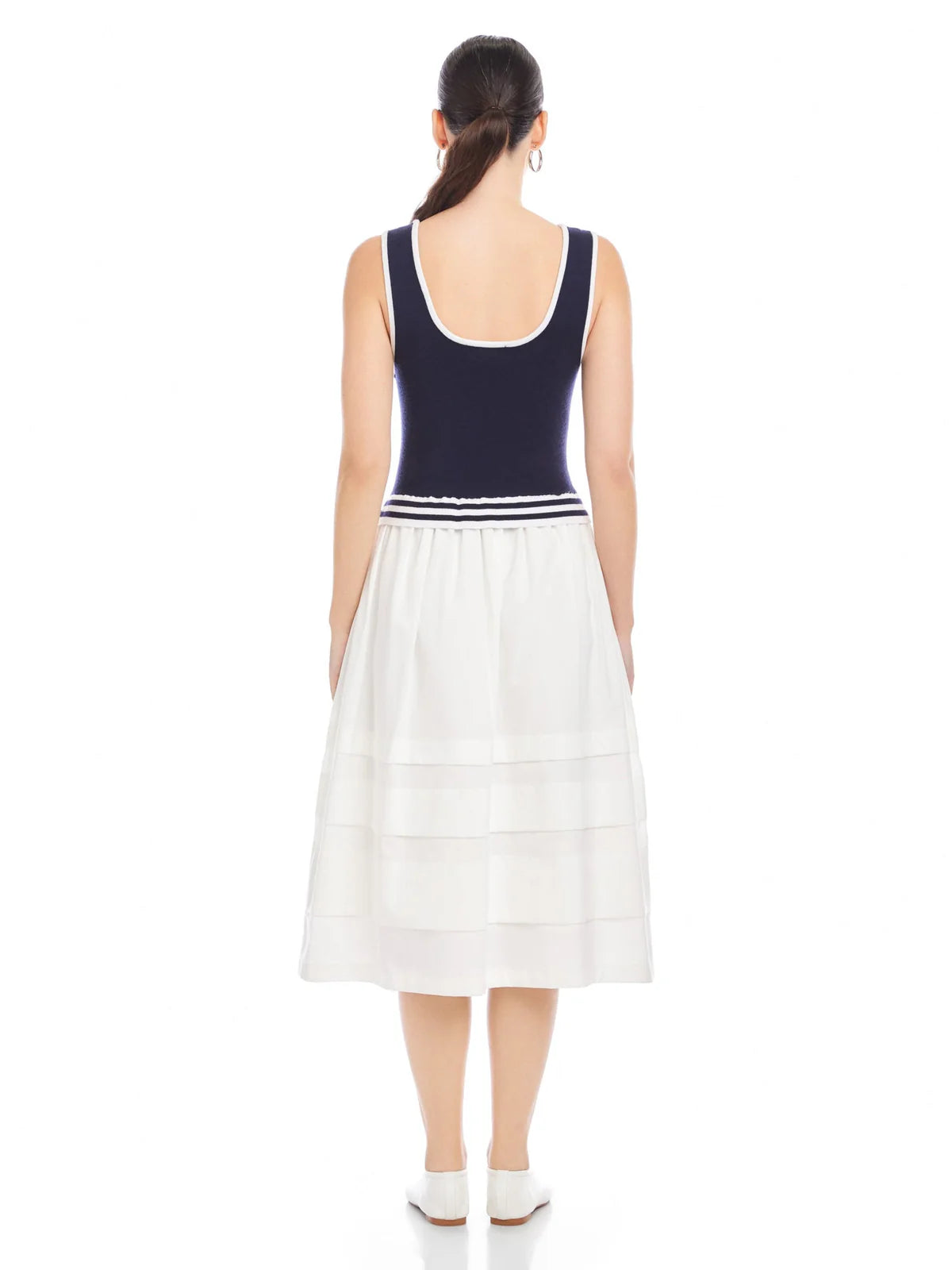 Fifteen Twenty Thea Contrast midi dress