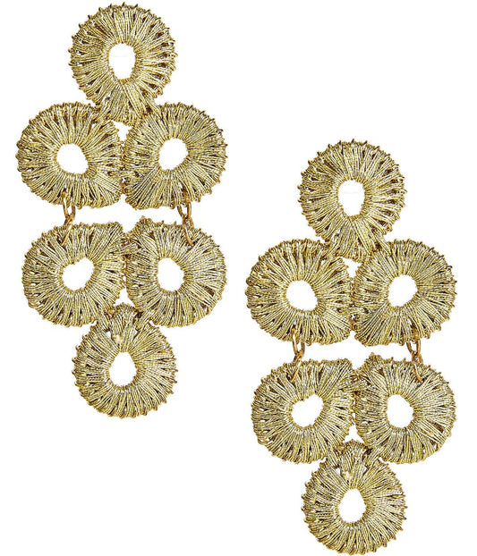 Lisi Lerch Ginger Straw Earring-Gold