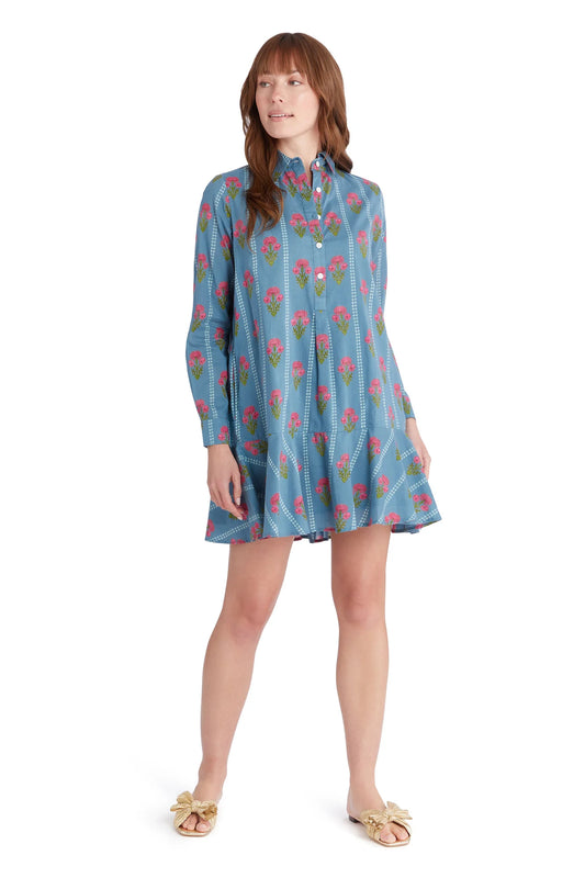 Livro Polly Shirt Dress Bouquet Flowers