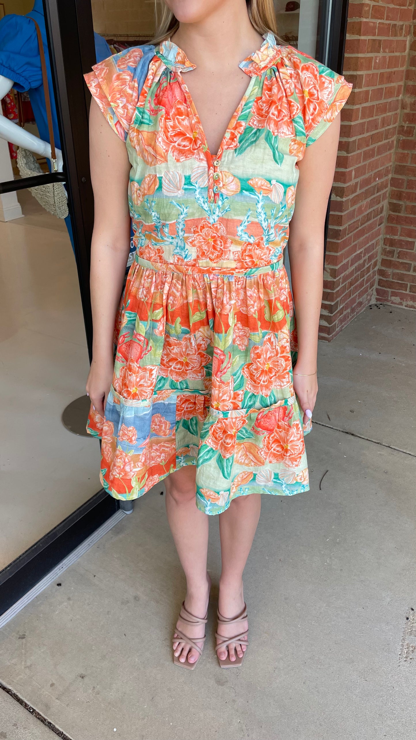 Anna Cate Aimee Dress - Hawaiin