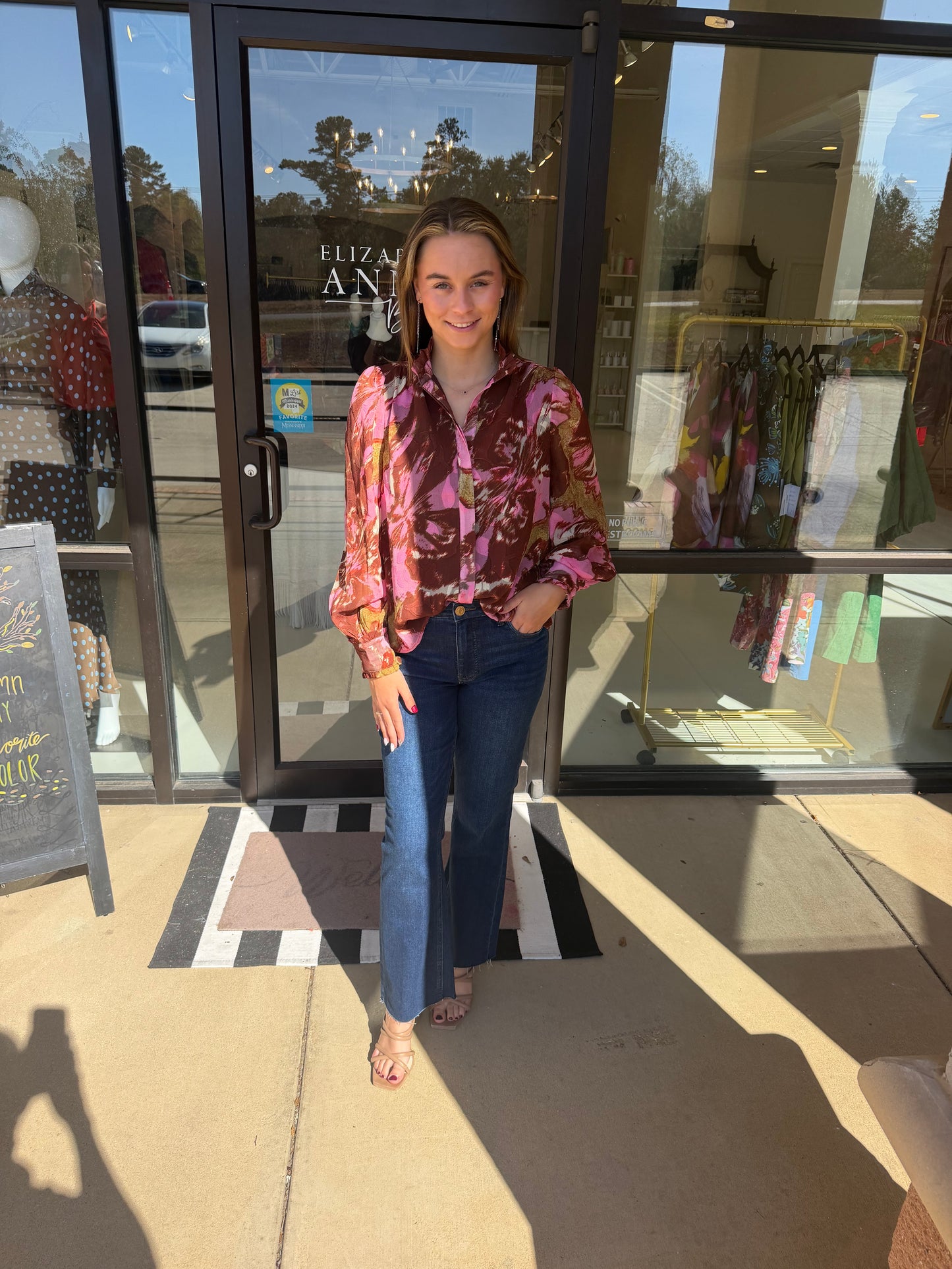 Jade Jessica Blouse- Molten Blush