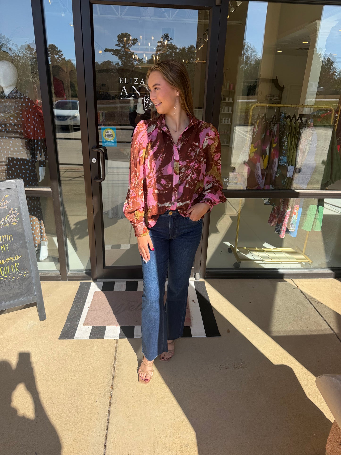 Jade Jessica Blouse- Molten Blush