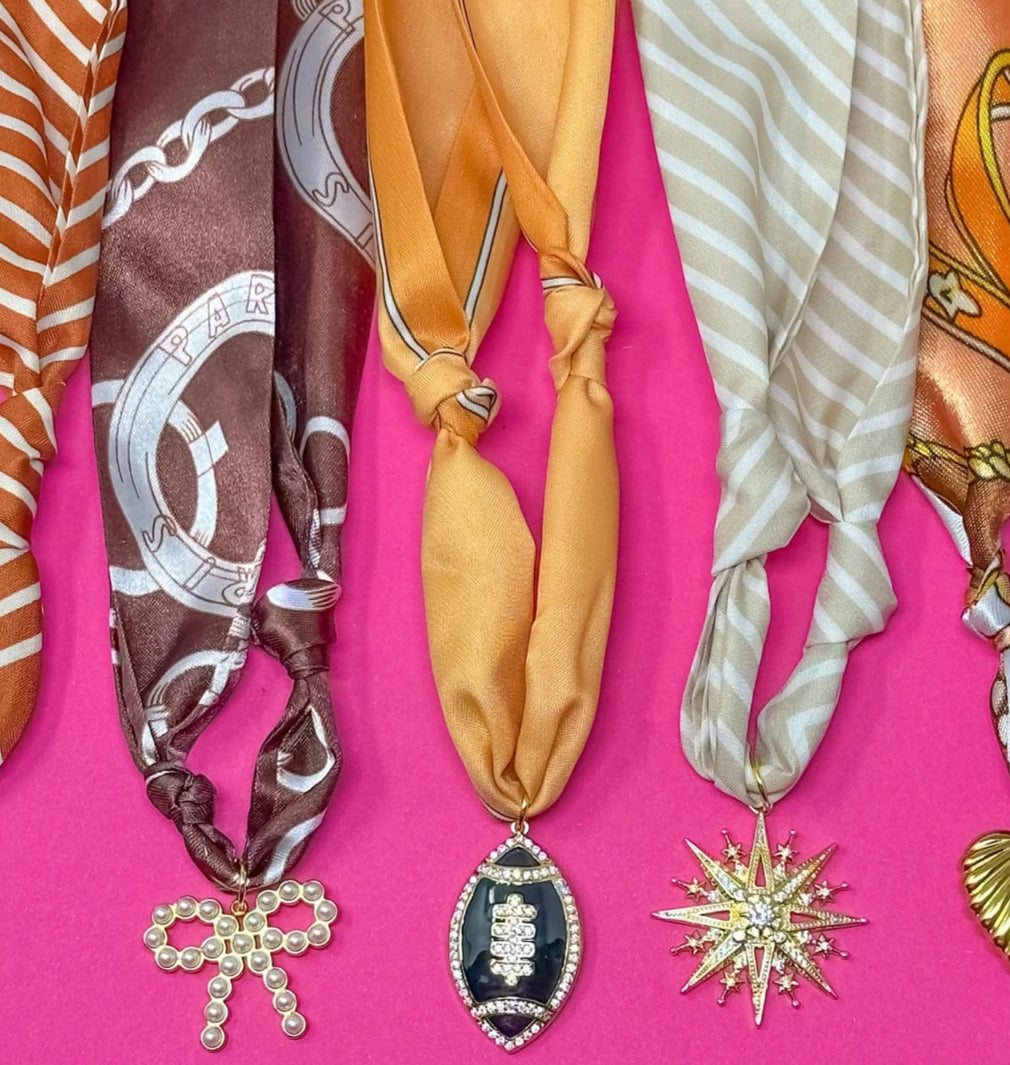 EAB Favorites Gameday Scarf Necklace - Orange