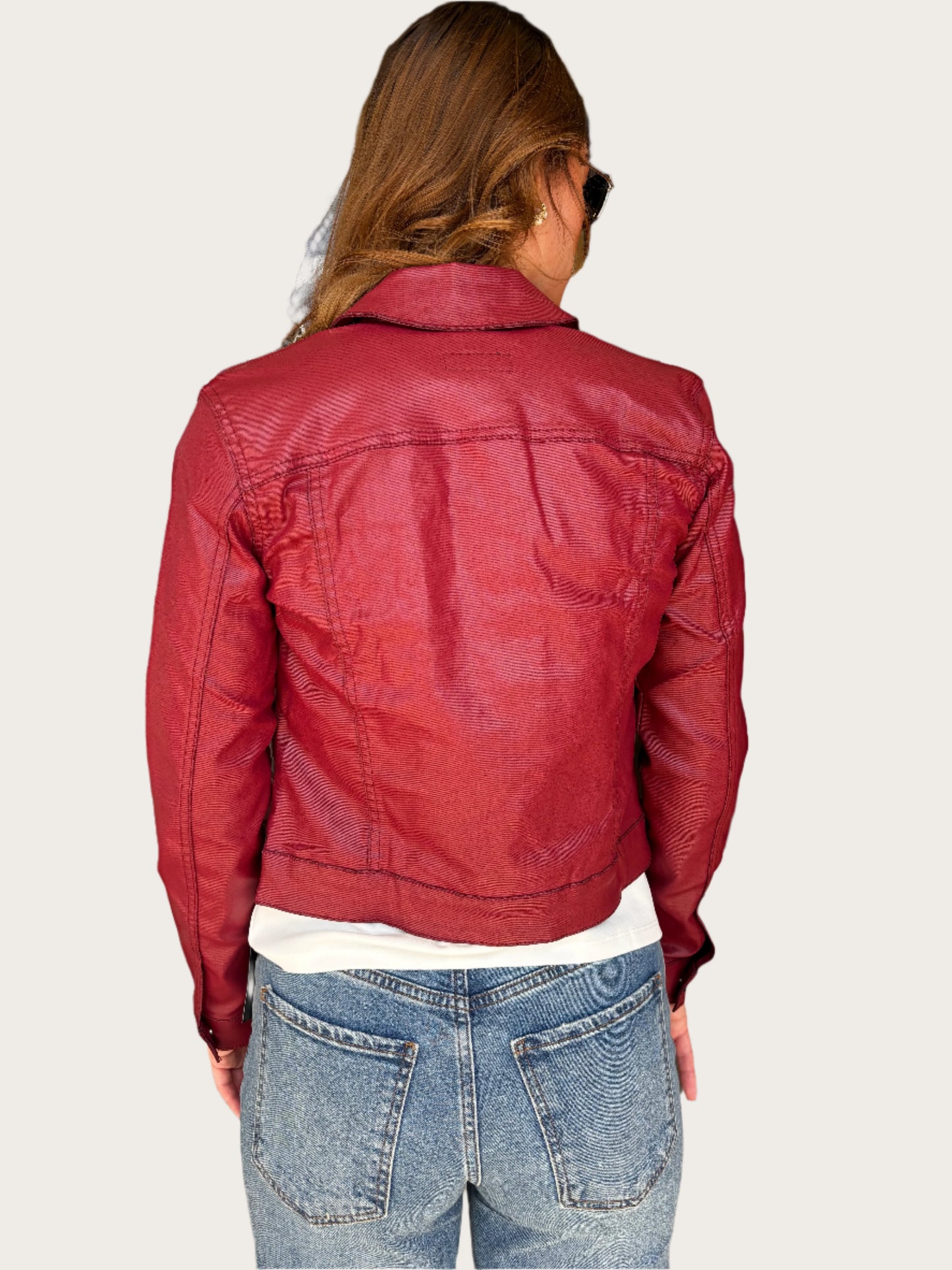 KUT Julia Crop Jacket- Red