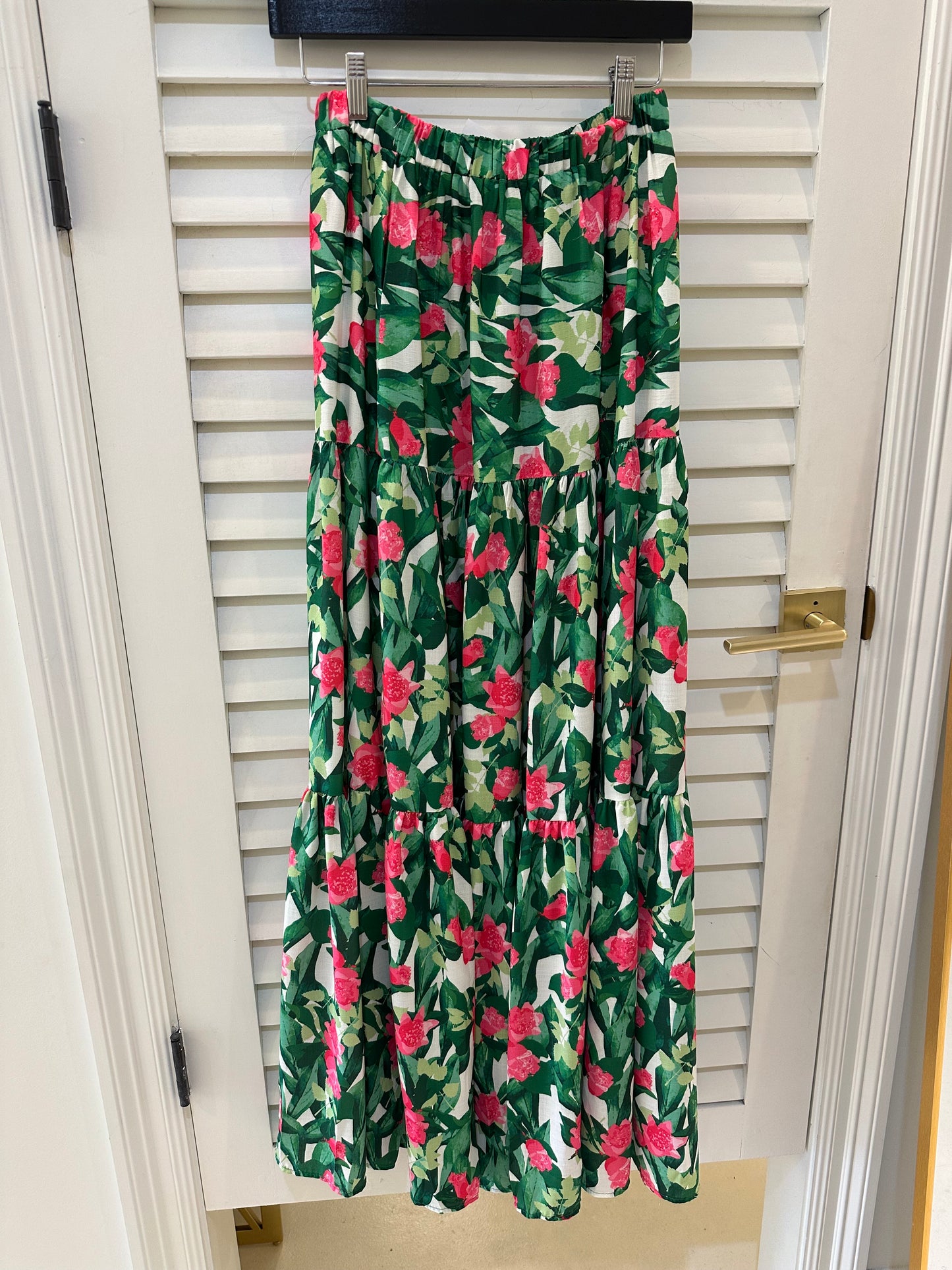 Flying Tomato Printed Woven Maxi Skirt