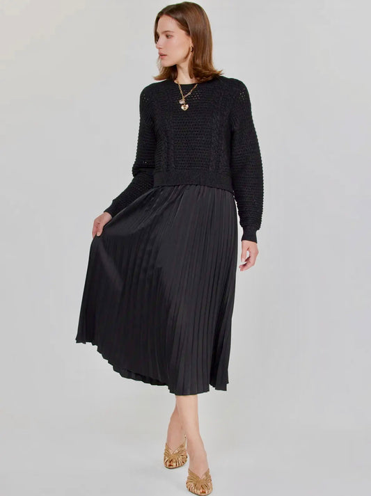 Current Air Pullover Sweater & Pleated Dress
