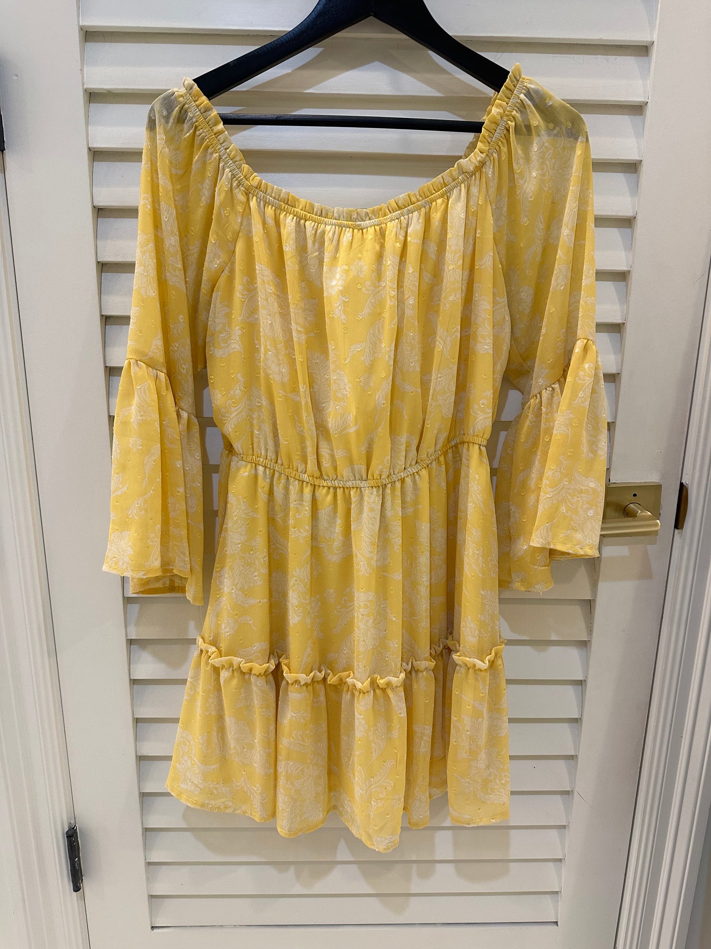 EAB Favorites Swiss Dot Yellow Dress