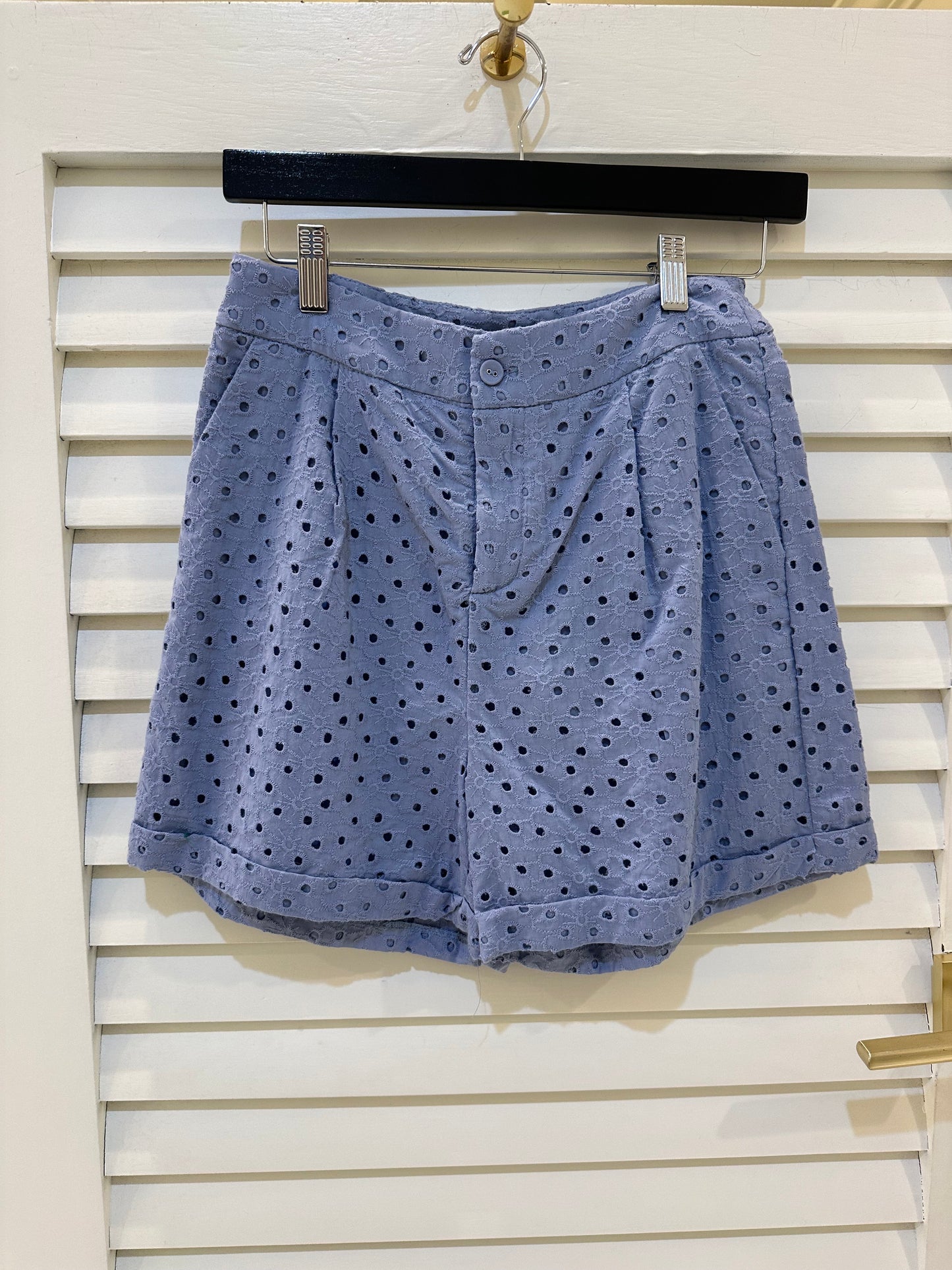 Grace and Mila Blue Lace Shorts