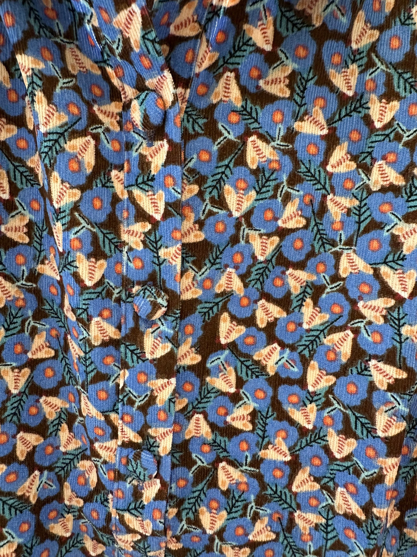 Joy Joy Placket Collar Dress - Blue Empire