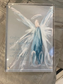 Psalm 46:5 Glass Magnetic Picture Frame